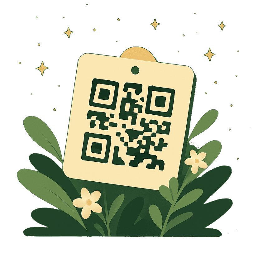 QR scanning illustration
